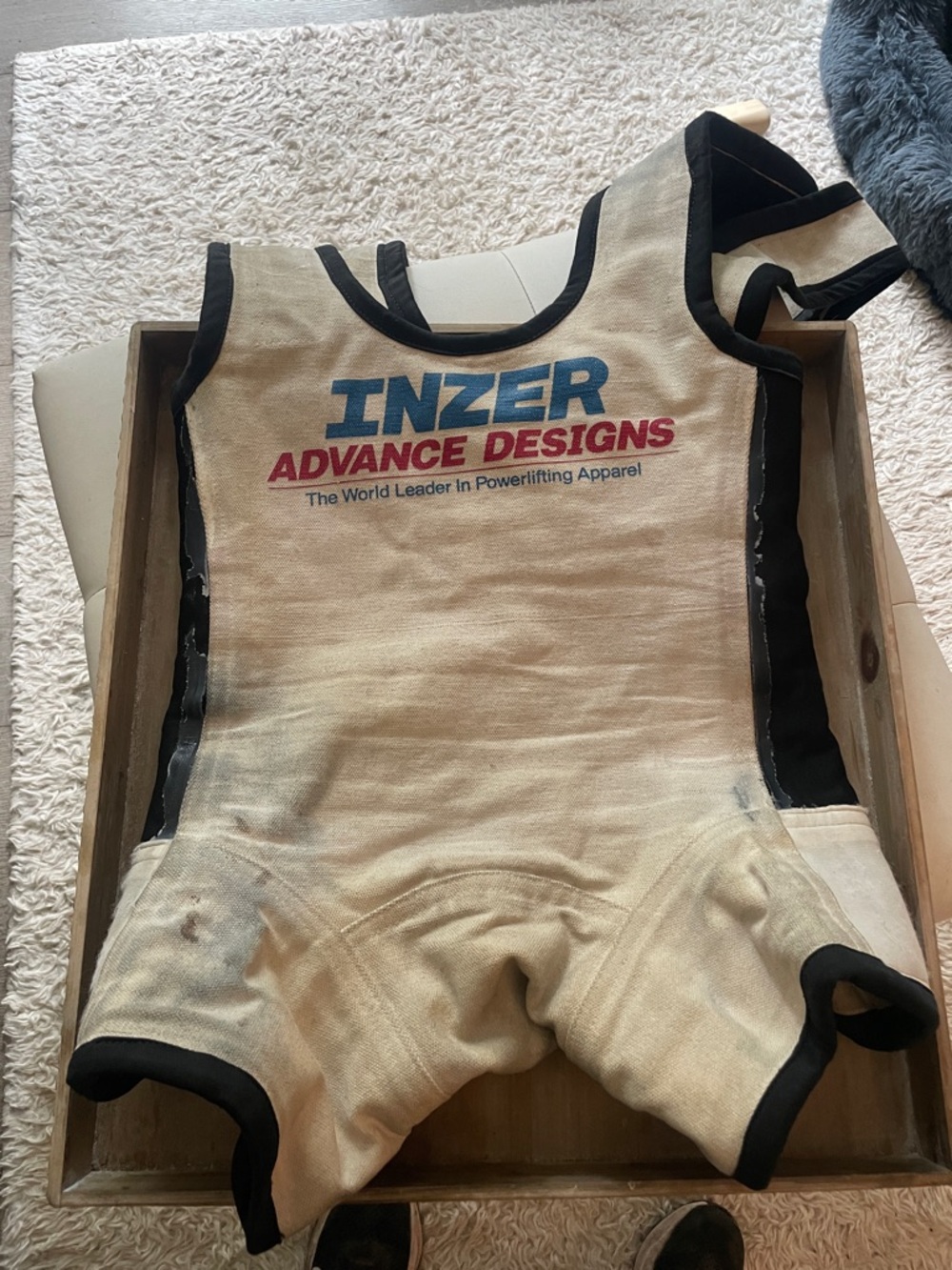 Women's multi ply Beige Powerlifting Singlet
